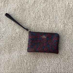 Coach Floral Print Wristlet